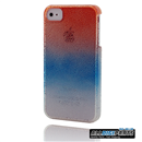 Dripping Water Drops Effect with Orange to Blue Transitional Change Case for iPhone 4 4G 4S