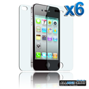 6x Front+Back Clear Screen Protector for iPhone 4 4S