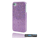 New Purple Bling Shining Case Skin Cover for iPhone 4 4G 4S
