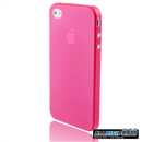 0.3mm Extreme Ultra-Thin Series Frosted Design Case for iPhone 4 4G Red