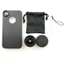 Case+Super Wide Angle Photo Kit Set For iPhone 4 4S  Red