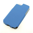 Blue Anti-skid Stripe Leather Flip Snap-On Case Cover for Apple iPhone 5 5G 5th Gen