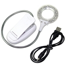 New Flexible 18 LED Clip On Desk Light Lamp Bulb with Switch For Laptop PC Notebook White