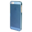 Blue Ultra-thin Transparent PC Hard Back Case Cover Skin For iPhone 5 5G