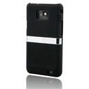 Back Case Stand Cover With Chrome for Samsung Galaxy S II S2 i9100 Black