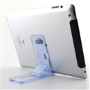 Transparent Blue Foldable Portable Holder Mobile Stand For iPad iPhone and other Tablets PC Mobile Phones