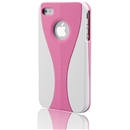 3-Piece White-Pink Cup Shape Hard Case Cover for iPhone 4 4th G 4S USA Seller