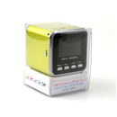 Mini Speaker Portable Micro SD TF MP3 Music Player FM Radio USB Disk LCD Screen Green